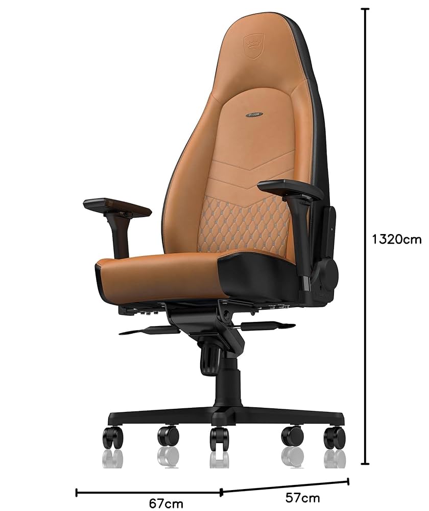 noblechairs ブラウン デスクチェア Amazon.co.jp: noblechairs ゲーミングチェア オフィスチェア